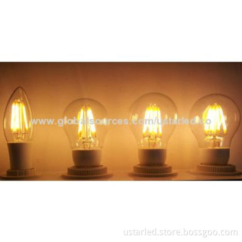 2W E12 LED bulbs, 220lm, CRI>80, CE and RoHS, equal to 20W halogen bulb, 360D, PC+glass, AC85-265V